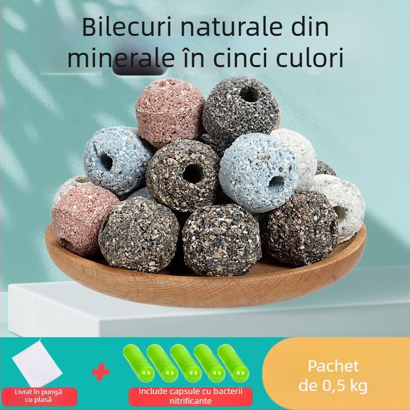 Naichong material ceramic pentru filtru de acvariu, cu cultură de bacterii, piatră nano de filtrare biochimică