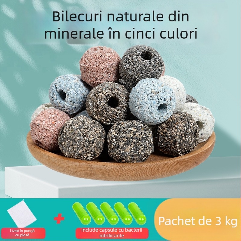 Naichong material ceramic pentru filtru de acvariu, cu cultură de bacterii, piatră nano de filtrare biochimică