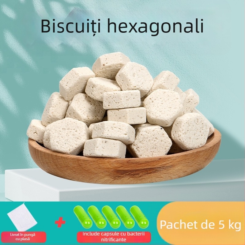 Naichong material ceramic pentru filtru de acvariu, cu cultură de bacterii, piatră nano de filtrare biochimică
