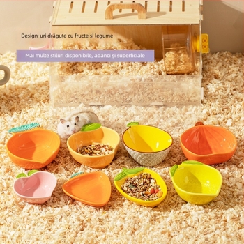 Vas ceramic pentru hamster (Material: ceramic; Brand: Star Rice Ceramics; Categorie: accesorii pentru animale de companie; Import: Nu)