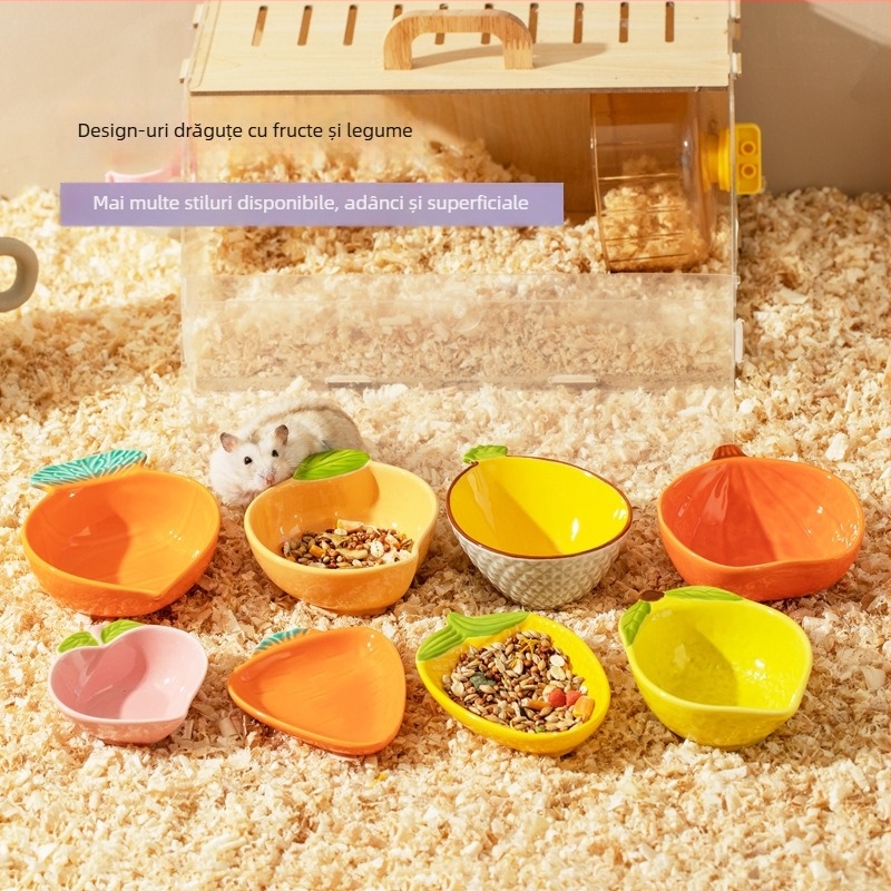 Vas ceramic pentru hamster (Material: ceramic; Brand: Star Rice Ceramics; Categorie: accesorii pentru animale de companie; Import: Nu)