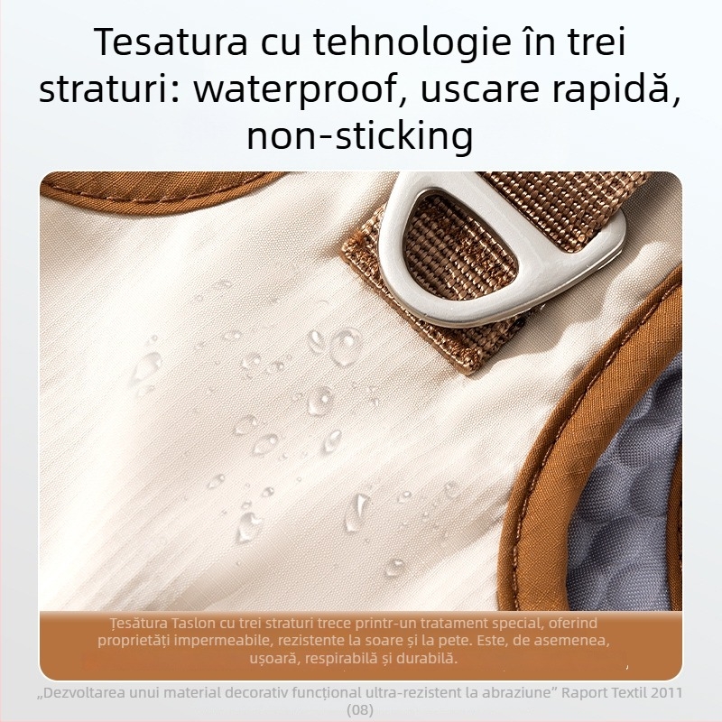 Lesă și ham pentru pisici, ușor, Taslan cu protecție tripla, anti-ruptură, design versatil pentru pisici