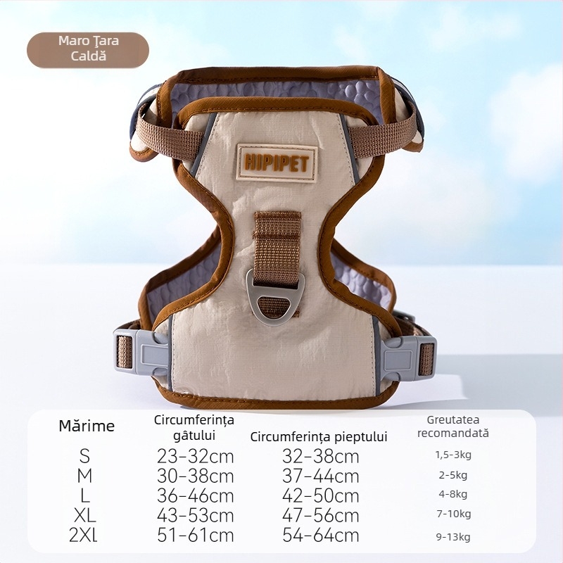 Lesă și ham pentru pisici, ușor, Taslan cu protecție tripla, anti-ruptură, design versatil pentru pisici