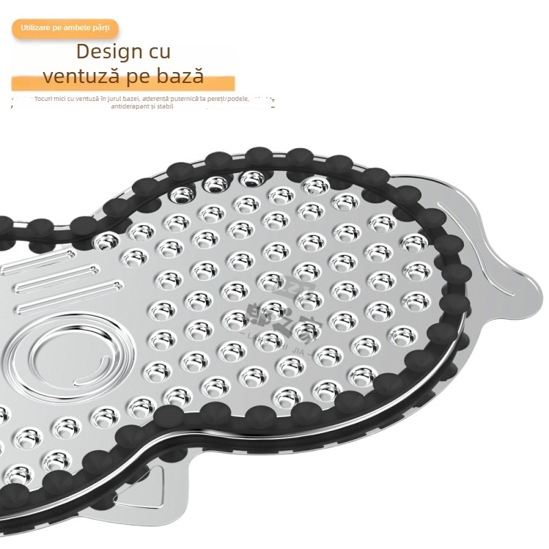 Placă de lins din oțel inoxidabil pentru animale, tavă cu alimentare lentă pentru pisici și câini, design anti-sufocare, Lang's House