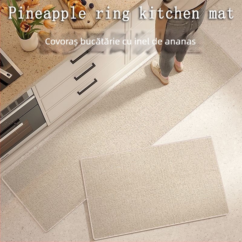 Covoraș de bucătărie, pătrat, imprimeu, model în dungi, personalizabil