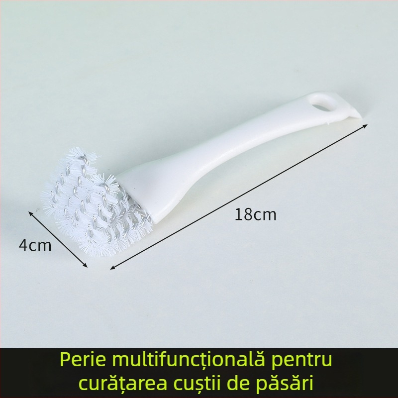 Kit de curățare a cuștii de păsări — perie și lopățică pentru fecale, multifuncțional, plastic, brand Happy Pet Paradise