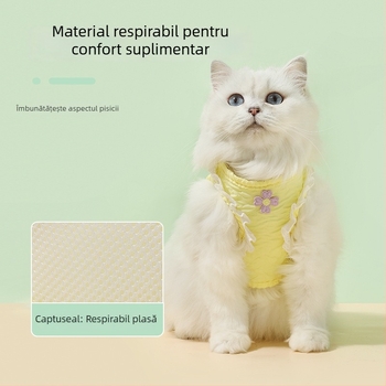 Ham de pisică în stil vestă cu curea de piept, poliester, origine Zhejiang