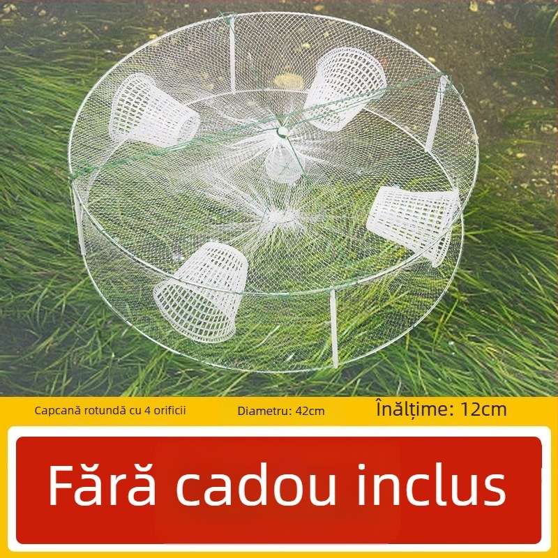Giant Fin King plasă de pescuit cu coș pentru capturarea peștilor mici, homarilor și creveților