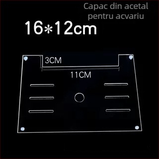 Capac acrilic pentru acvariu, netoxic, transparent, respirabil, anti săritură, capac cristal (Material: Acrilic; Greutate: 50; Categoria: Echipament pentru acvariu)