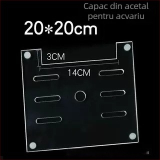 Capac acrilic pentru acvariu, netoxic, transparent, respirabil, anti săritură, capac cristal (Material: Acrilic; Greutate: 50; Categoria: Echipament pentru acvariu)