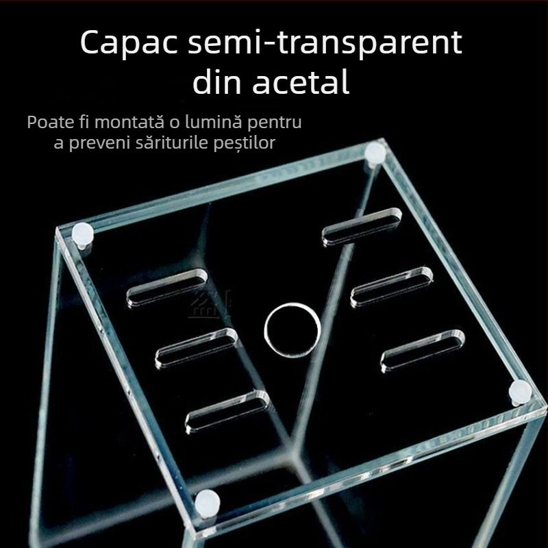 Capac acrilic pentru acvariu, netoxic, transparent, respirabil, anti săritură, capac cristal (Material: Acrilic; Greutate: 50; Categoria: Echipament pentru acvariu)