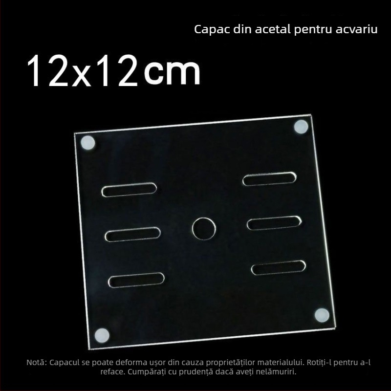 Capac acrilic pentru acvariu, netoxic, transparent, respirabil, anti săritură, capac cristal (Material: Acrilic; Greutate: 50; Categoria: Echipament pentru acvariu)