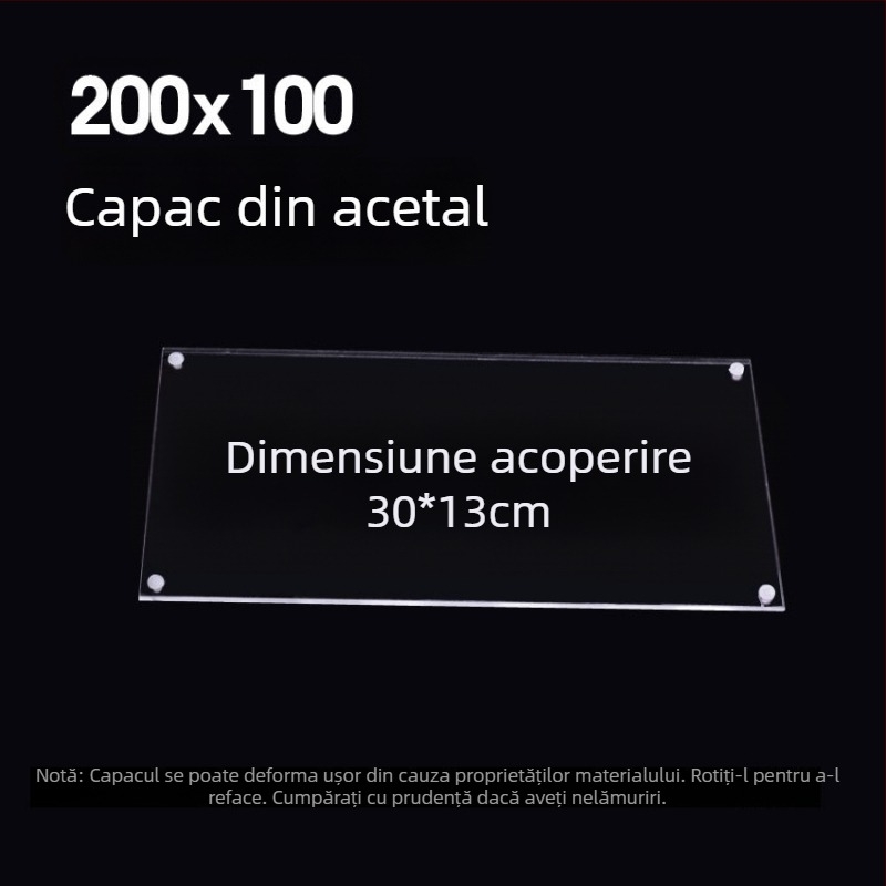 Capac acrilic pentru acvariu, netoxic, transparent, respirabil, anti săritură, capac cristal (Material: Acrilic; Greutate: 50; Categoria: Echipament pentru acvariu)