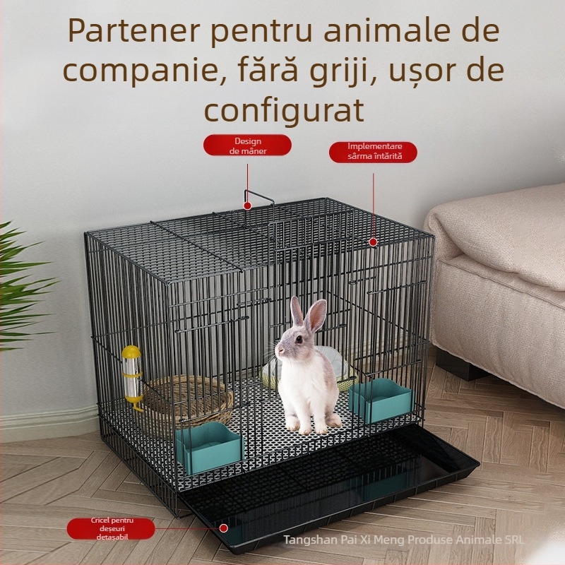 Cușcă pentru iepuri Paiximeng - Material: sârmă; Categoria produsului: cușcă pentru animale de companie