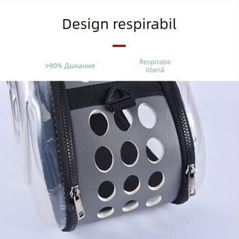 KUCHI Geantă de transport pentru animale – Transparentă, portabilă, carrier din plastic dur pentru câini și pisici, Capacitate 50, Origine Zhejiang