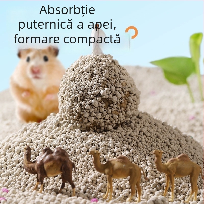 Substrat de toaletă pentru hamster, dezodorizant, fără praf, universal, brand Biyi Qi, deodorare ecologică