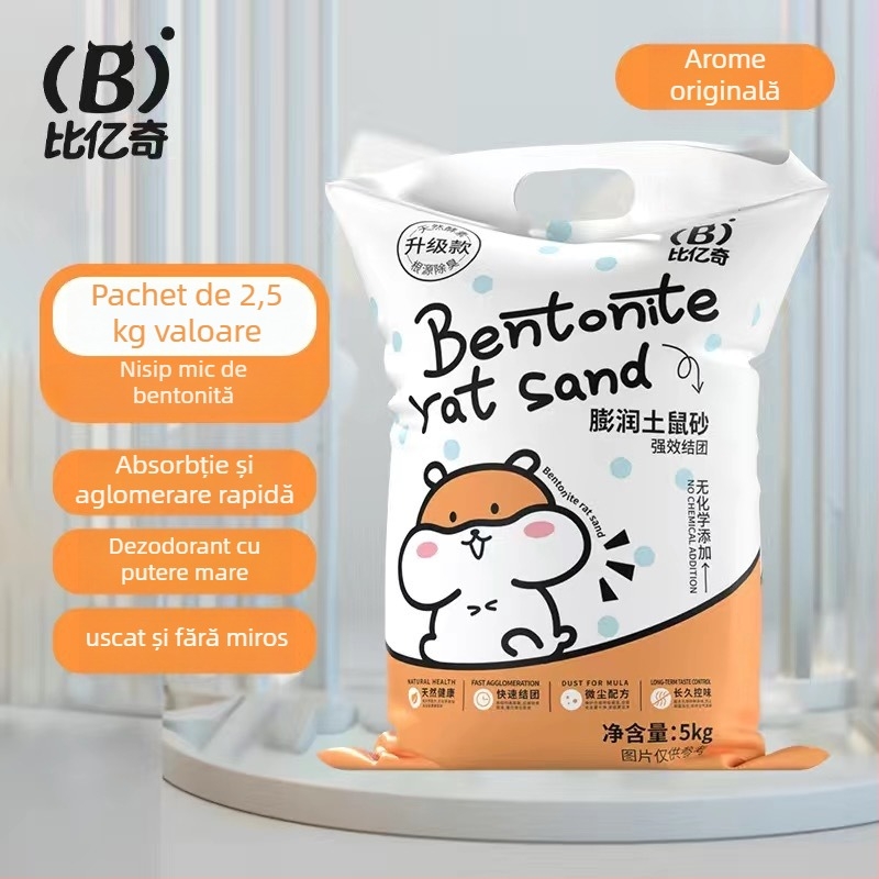 Substrat de toaletă pentru hamster, dezodorizant, fără praf, universal, brand Biyi Qi, deodorare ecologică