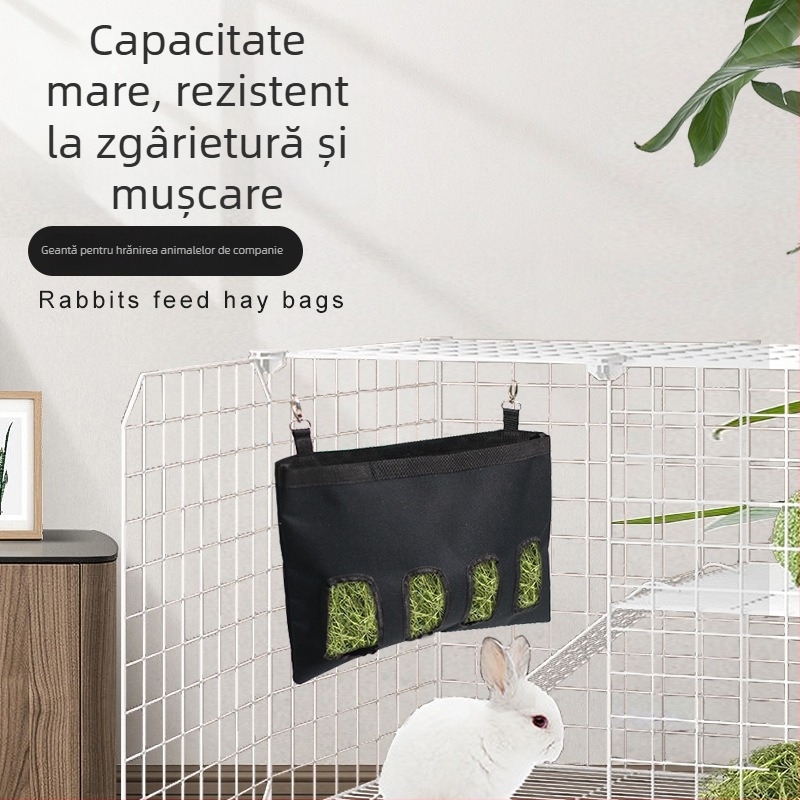 Sac de fân suspendat pentru iepuri, purcei de Guinea, hamsteri și chinchille — țesătură Oxford, origine Zhejiang, marcă Confucianism