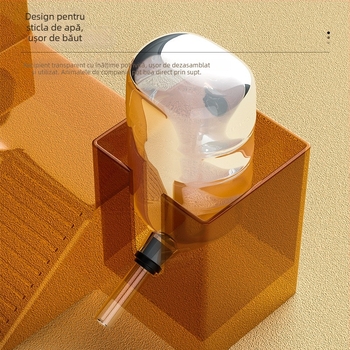 Habitare pentru hamster cu cuib panoramic transparent, pistă și vilă; include recipient de apă și farfurie pentru mâncare — Material plastic, Brand Silly Darling