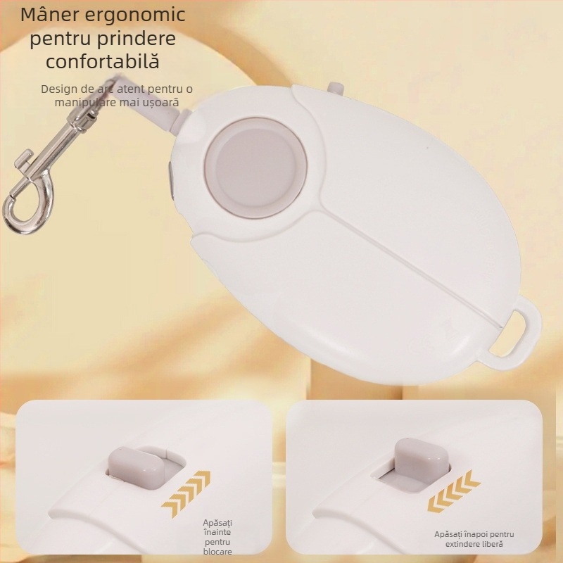 Hartley lesă pentru câine retractabilă – extensibilă automată, material PP, pentru animale de companie