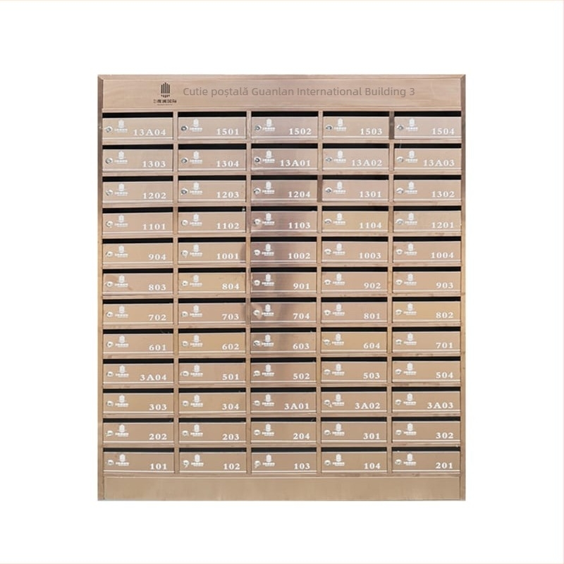 Cutie poștală rezidențială cu mai multe compartimente, din oțel inoxidabil, model zr-018, de Zhen Rui, pentru montaj pe perete interior și exterior