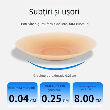 Bijini acoperiri din silicon pentru mameloane - ultra-subțiri, invizibile, respirabile, lucioase, fără urme