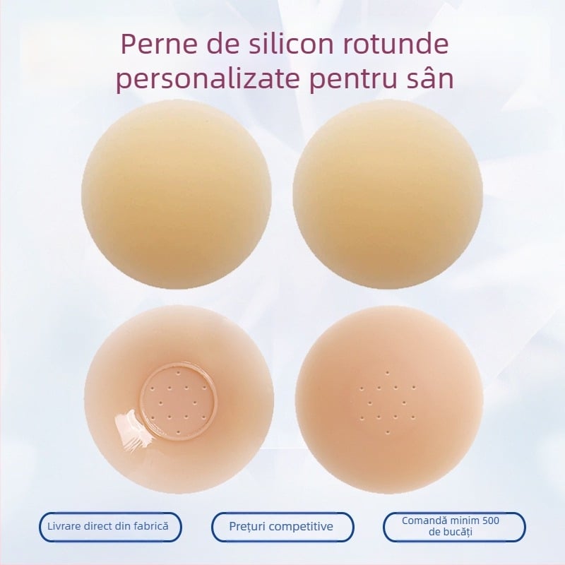 Bijini acoperiri din silicon pentru mameloane - ultra-subțiri, invizibile, respirabile, lucioase, fără urme
