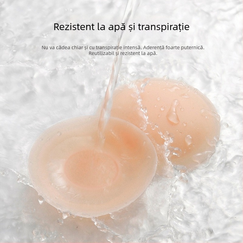 Bijini acoperiri din silicon pentru mameloane - ultra-subțiri, invizibile, respirabile, lucioase, fără urme