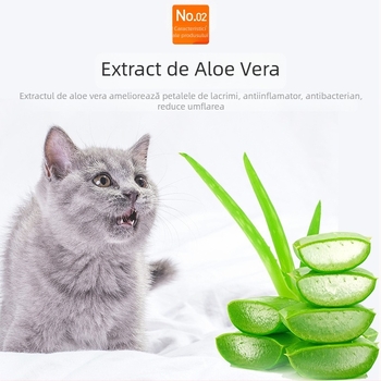 Șervețele umede pentru ochii animalelor de companie, pentru pisici și câini, elimină petele de lacrimi, material: hârtie