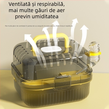 Cușcă pentru hamster – din plastic, utilizare pe patru sezoane, pentru hamsteri (Material: Plastic; Sezoane: Patru sezoane; Destinat: Hamsteri)