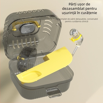 Cușcă pentru hamster – din plastic, utilizare pe patru sezoane, pentru hamsteri (Material: Plastic; Sezoane: Patru sezoane; Destinat: Hamsteri)