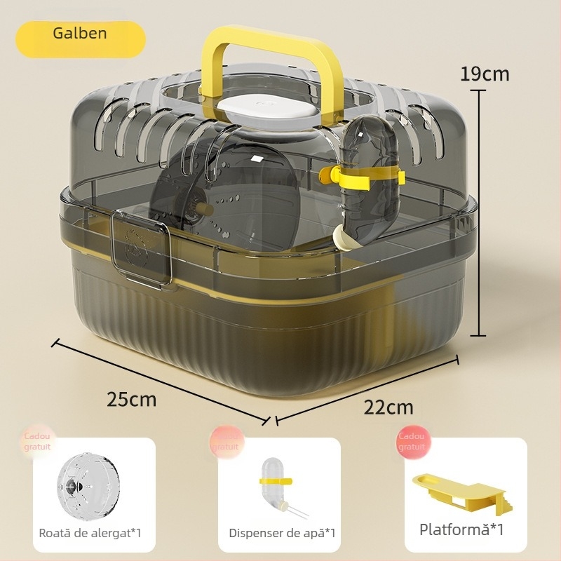 Cușcă pentru hamster – din plastic, utilizare pe patru sezoane, pentru hamsteri (Material: Plastic; Sezoane: Patru sezoane; Destinat: Hamsteri)