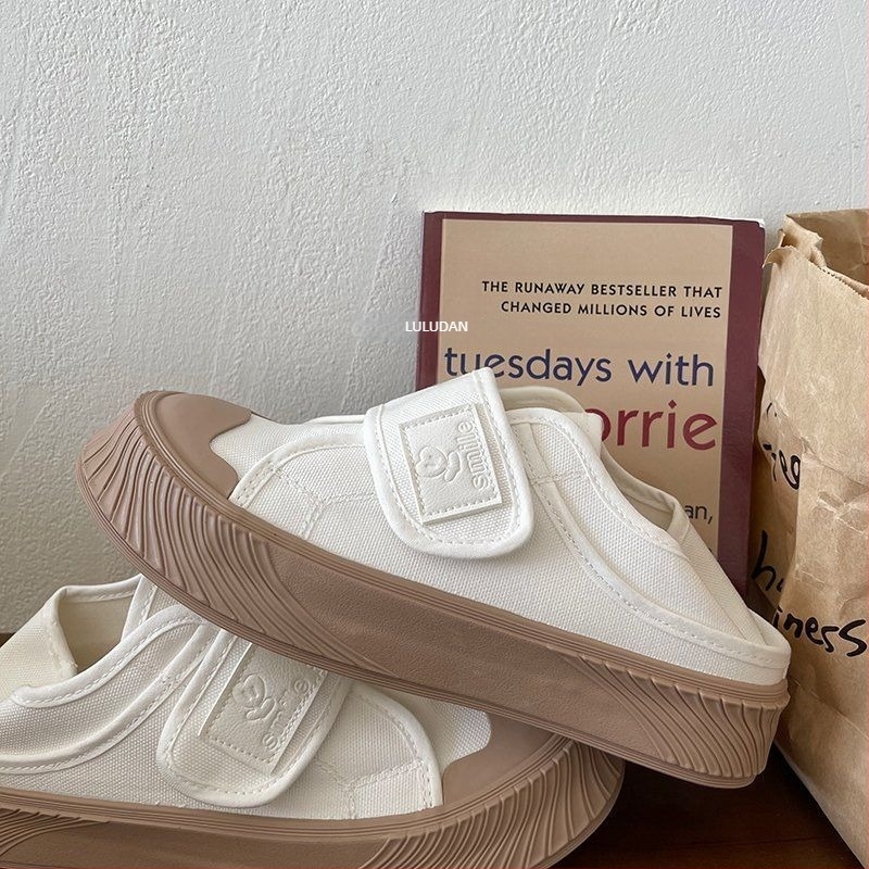 Adidași damă cu Velcro, înalt pe gleznă, din pânză, talpă de cauciuc vulcanizată, pentru vară