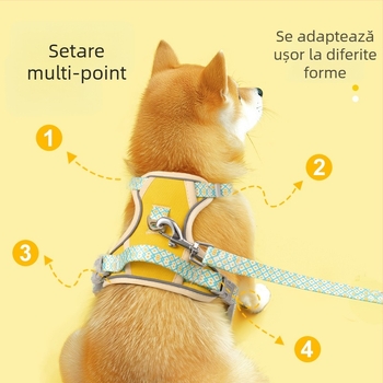 Ham în formă de I pentru câini, anti-ruptură, poliester, plimbări, brand Zuo Shuai