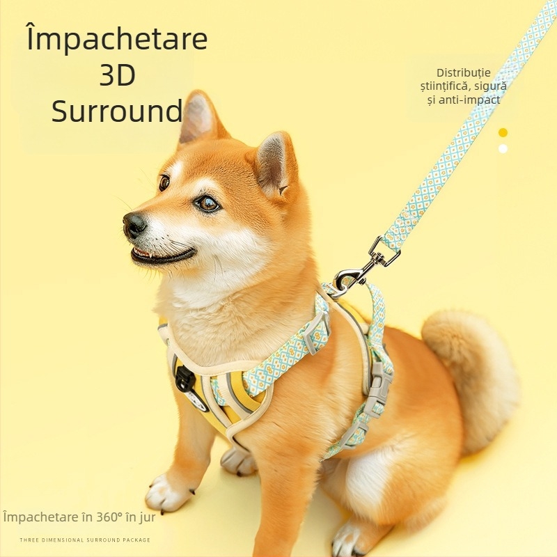 Ham în formă de I pentru câini, anti-ruptură, poliester, plimbări, brand Zuo Shuai