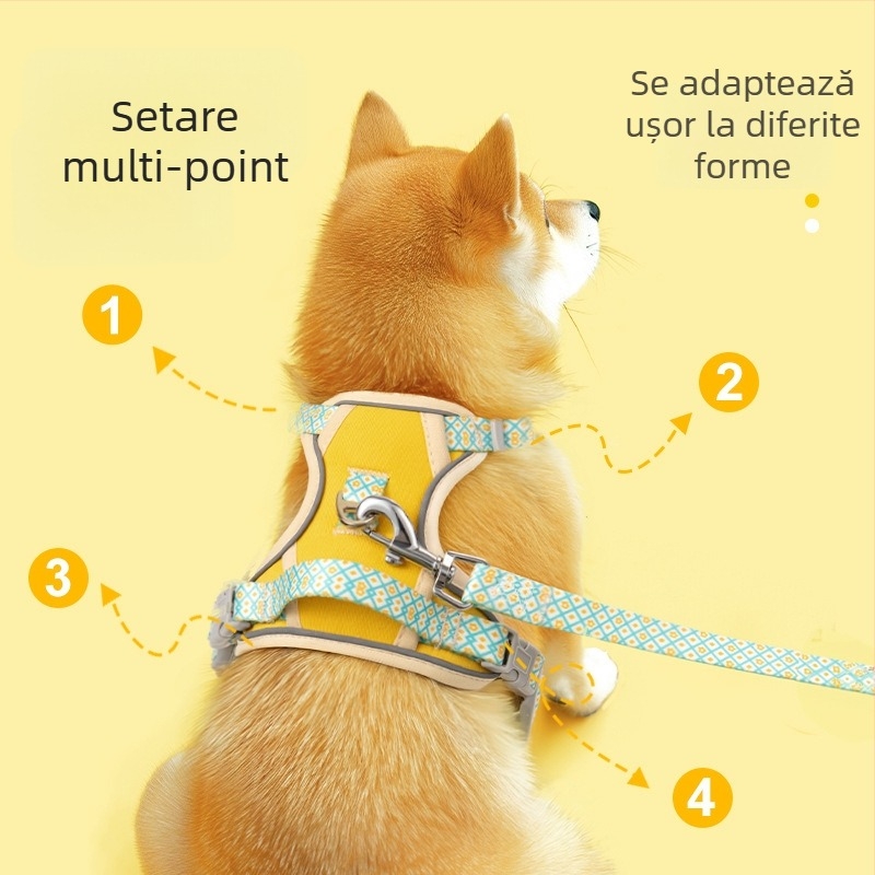 Ham în formă de I pentru câini, anti-ruptură, poliester, plimbări, brand Zuo Shuai