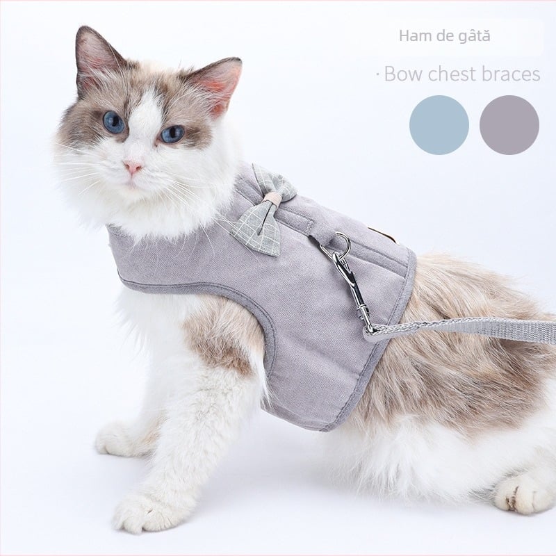 Genius dog hamă-vestă pentru pisici, plasă respirabilă, curea din material