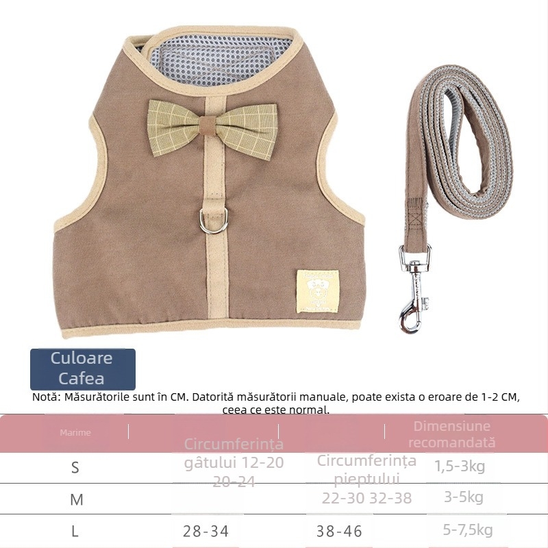 Genius dog hamă-vestă pentru pisici, plasă respirabilă, curea din material