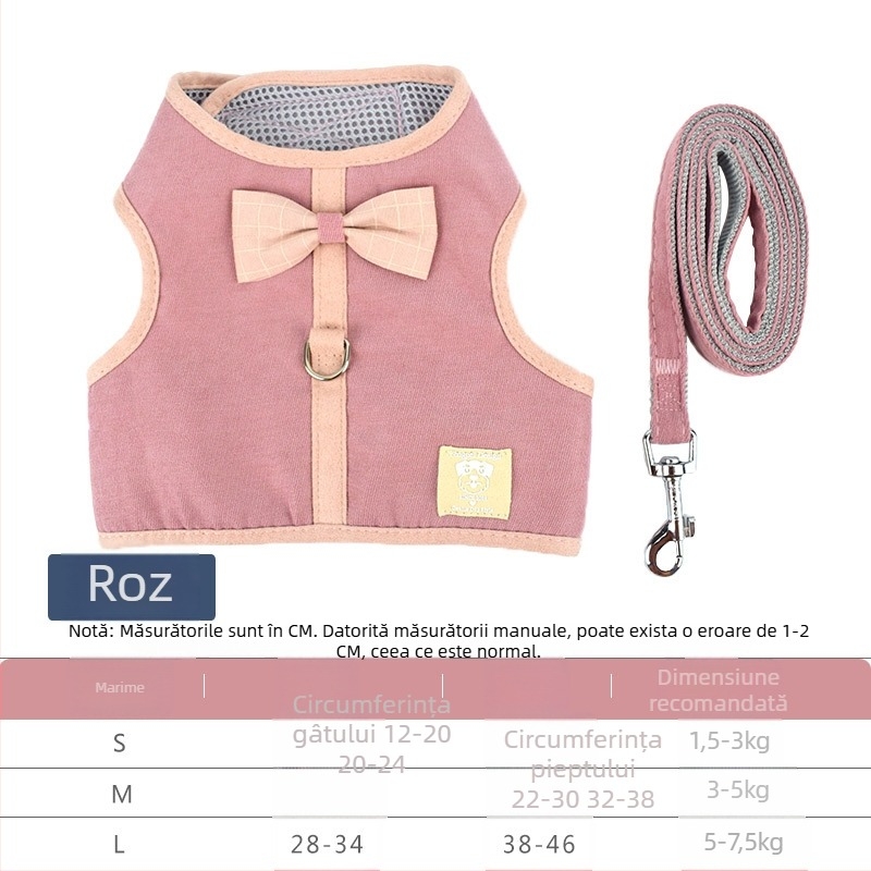 Genius dog hamă-vestă pentru pisici, plasă respirabilă, curea din material