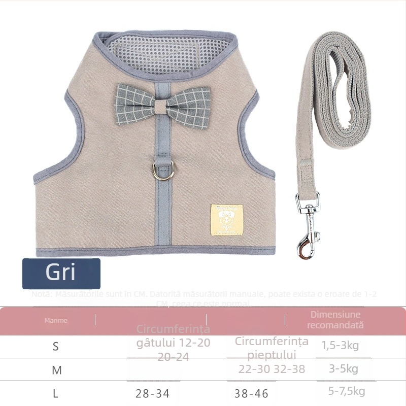 Genius dog hamă-vestă pentru pisici, plasă respirabilă, curea din material