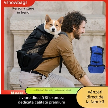 Rucsac piept pentru animale de companie (câini și pisici), Oxford, textură mediu moale, vshowbags
