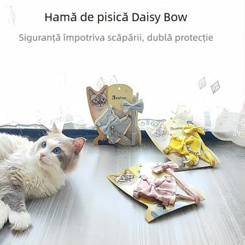 Ham de pisică cu lesă PALSWOW, pânză, Traction Belt, 100 bucăți, pentru pisici