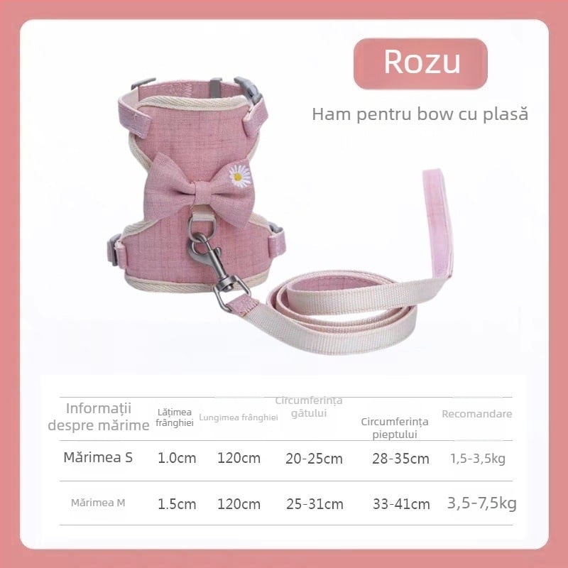 Ham de pisică cu lesă PALSWOW, pânză, Traction Belt, 100 bucăți, pentru pisici