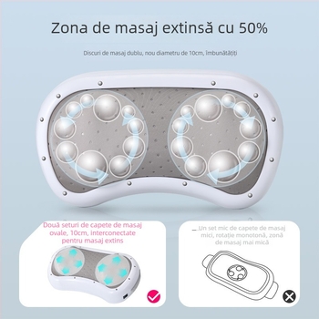 F5 Masaj abdominal cu două discuri, tehnici: compresie caldă și frământare, alimentare la priză, control cu buton, temporizare inteligentă