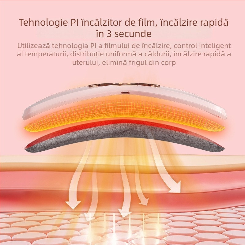 Bandă de masaj încălzitoare cu infraroșu Ng-708, cu 4 trepte, 50–65°C, 410 g