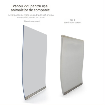 Perdea pentru ușa animalelor de companie cu magnet, fără găuri, panouri moi înlocuibile; Material: Plastic; Import: Nu; Brand: Altă