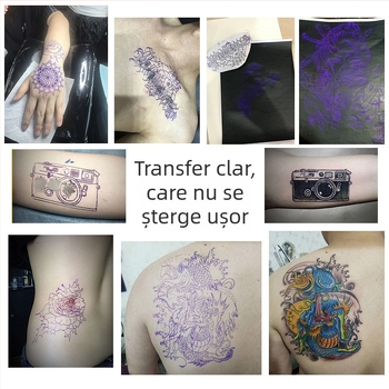 Hârtie de transfer pentru tatuaj 4 în 1 – 1 bucată, 100 foi într-un pachet, Fabricat în China