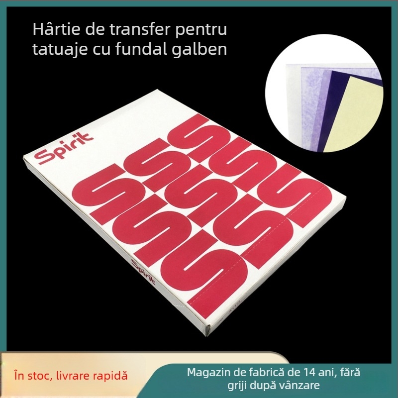 Hârtie de transfer pentru tatuaj 4 în 1 – 1 bucată, 100 foi într-un pachet, Fabricat în China