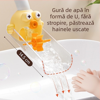 Extensor de robinet – Design desen animat pentru copii, Potrivire universală, Material PP, Funcție: Extensor de robinet, Brand: Xingyang, Serie: Dudu fish, Lansare: aprilie 2025