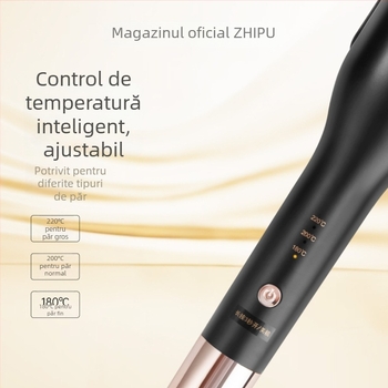 Ondulator de păr Gardenia, tambur în formă de U adânc, diametru 16–20 mm, aliaj ecologic, alimentare prin cablu, 50W, 220V, control temperatură cu un singur nivel